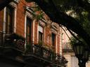Historic buildings fill the San Telmo neighborhood and line Dorrego Square.